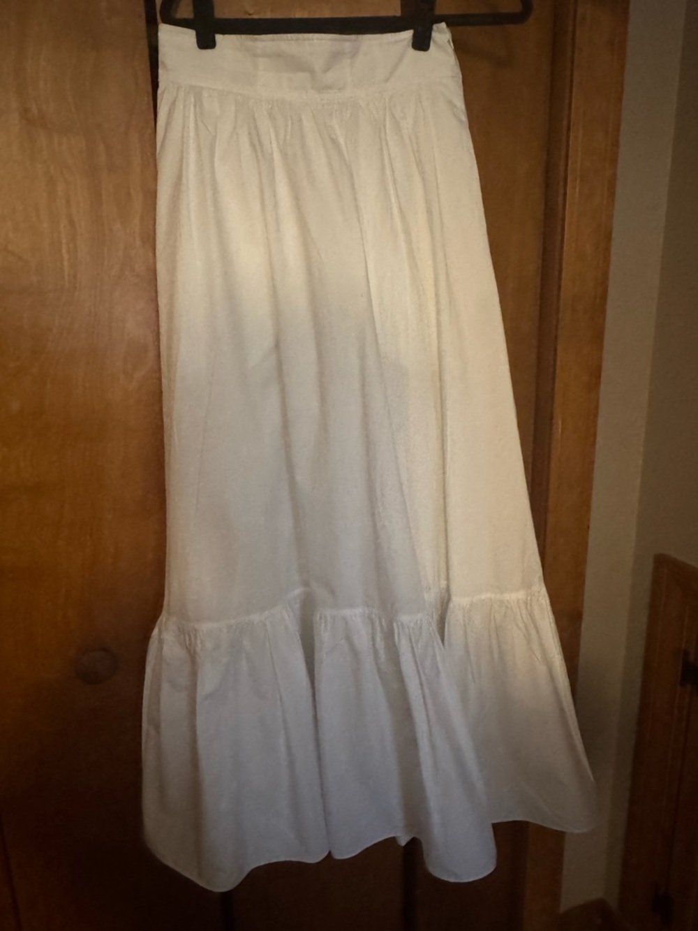 A.L.C. White Tiered Maxi Skirt